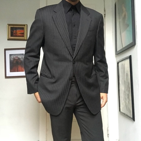 Armani Collezioni Other - Armani Collezioni Striped Wool Suit Jacket Blazer